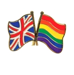 Rainbow England Friendship Pin 